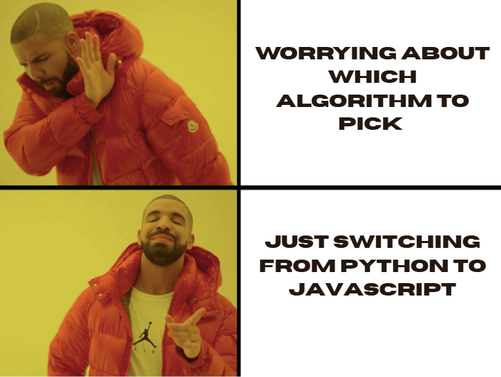 js over python meme